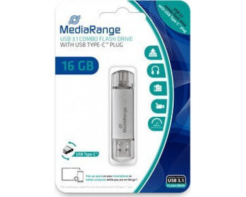 Pendrive MediaRange MEMORY DRIVE FLASH USB3 16GB/MR935 MEDIARANGE