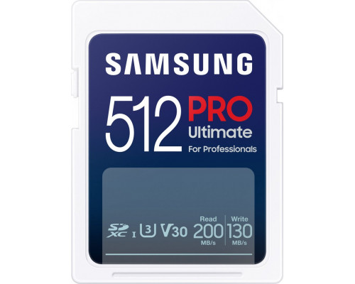 SD  Samsung Pro Ultimate SDXC 512 GB UHS-I U3 V30 (MB-SY512S/WW)