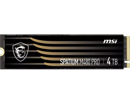 SSD 4TB SSD MSI Spatium M480 Pro 4TB M.2 2280 PCI-E x4 Gen4 NVMe (S78-440R050-P83)