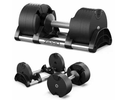 Zipro Hantla z regulowanym obciążeniem ROUND 24 kg