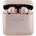 Guess Guess Printed Logo - Bluetooth TWS + etui ładujące (różowy)