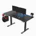 Gaming galds Ultradesk Level V2 BLUE Black 140 cmx68 cm Niebieska podkładka