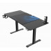 Gaming galds Ultradesk Level V2 BLUE Black 140 cmx68 cm Niebieska podkładka