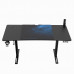 Gaming galds Ultradesk Level V2 BLUE Black 140 cmx68 cm Niebieska podkładka