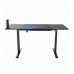 Gaming galds Ultradesk Level V2 BLUE Black 140 cmx68 cm Niebieska podkładka