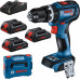 Bosch BOSCH.UD.GSB SCREWDRIVER 18V-90 C 64/36Nm 3x4.0Ah PROCORE LB ...