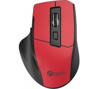 C-Tech C-TECH myš Ergo WLM-05, bezdrátová, 1600DPI, 6 tlačítek, USB nano receiver, červená