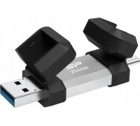 Pendrive Silicon Power Pendrive Silicon Power Mobile C51 256GB USB-A USB 3.2 Type-C 200MB/s Silver