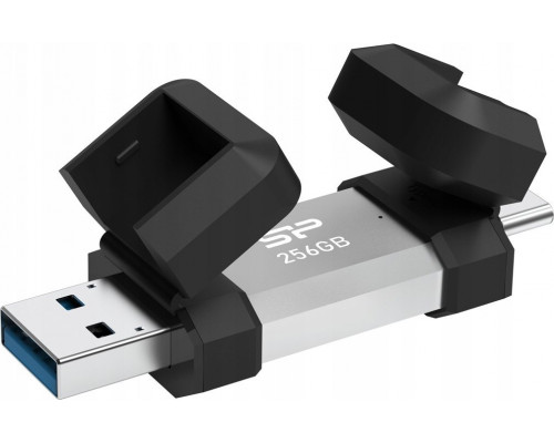 Pendrive Silicon Power Pendrive Silicon Power Mobile C51 256GB USB-A USB 3.2 Type-C 200MB/s Silver