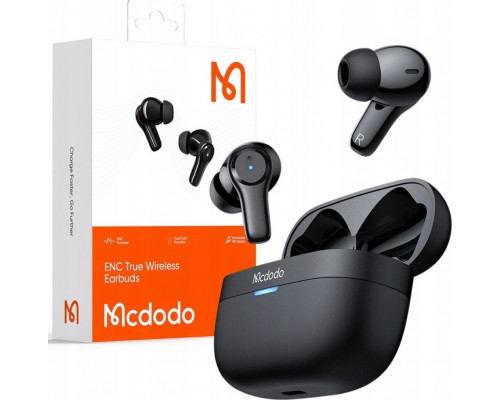 Mcdodo  MCDODO, BEZPRZEWODOWE, DOUSZNE, Z ETUI, ENC, CZARNE