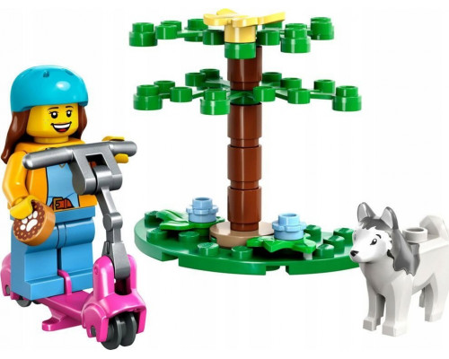 LEGO City Wybieg dla psów i hulajnoga (30639)