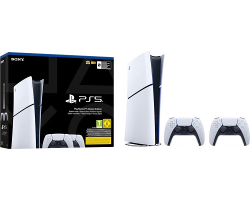 Sony PlayStation 5 Slim Digital Edition + 2 pady (9581574)