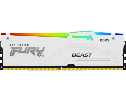 Kingston Fury Beast RGB, DDR5, 16 GB, 6400MHz, CL32 (KF564C32BWA-16)