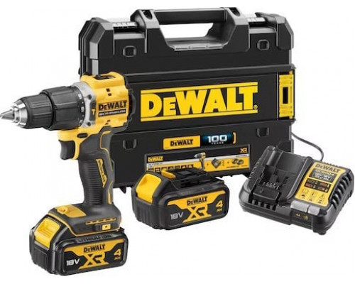 Dewalt udarowa „100 lat” z silnikiem bezszczotkowym 18V XR- 2 x akumulator 4AH TSTAK DCD100YM2T-QW