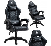 Alpha Gamingowy Krzesło Gracza Biurowy Alpha Gaming Carbon Black Porządny