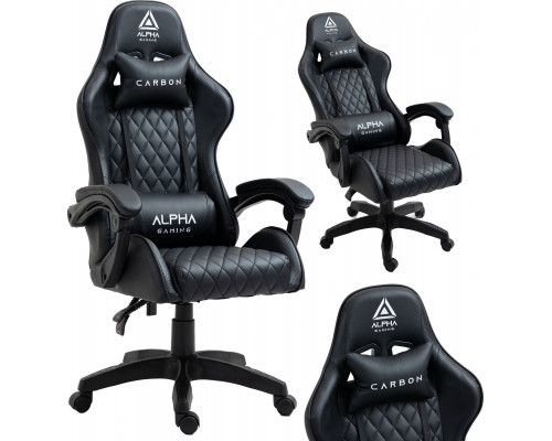 Alpha Gamingowy Krzesło Gracza Biurowy Alpha Gaming Carbon Black Porządny