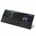 Perixx Perixx PERIBOARD-835 BR DE, wireless RGB illuminated ergonomic mechanical keyboard - flat brown tactile switches