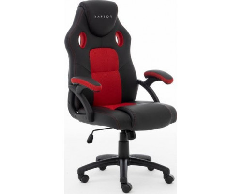 Raptor Gaming Raptor Gaming Stuhl GS-40 PU + Fabric            schwarwith /rot