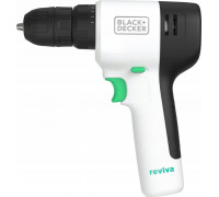 Black+Decker BLACK+DECKER reviva cordless drill/driver, 12 volts (white/black, integrated Li-ion battery 1.5 Ah)