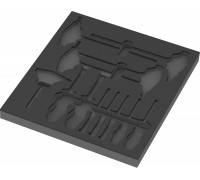 Wera Wera 9813 foam insert for hex screwdriver set 1, empty (black/grey, for Tool Rebel workshop trolley)