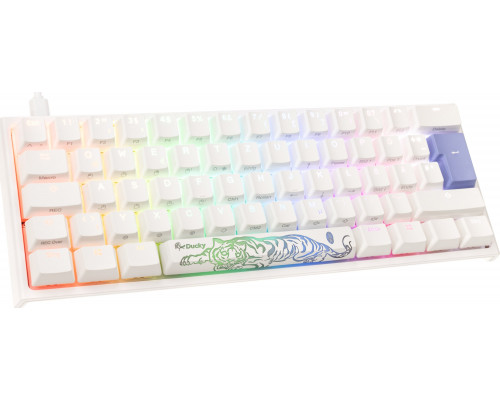 Ducky Ducky One 2 Pro Mini White Edition Gaming Tastatur, RGB LED - Cherry Brown