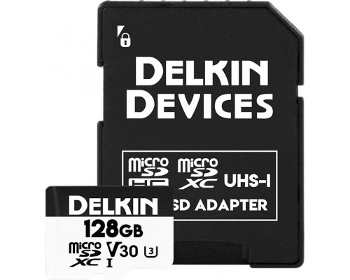 SD  Delkin Trail Cam Hyperspeed MicroSDXC 128 GB Class 10 UHS-I/U3 V30 (DDMSDAHS128GB)