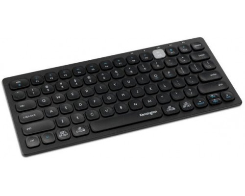 Kensington Kensington Multi-Device Dual Wireless Compact Keyboard - Tastatur - kabellos - 2.4 GHz, Bluetooth 3.0, Bluetooth 5.0 - Englisch - Schwarz