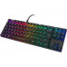 Deltaco Žemo profilio mechaninė RGB klaviatūra DELTACO GAMING DK420 UK Išdėstymas, Outemu Brown jungikliai, juoda/ RGB / GAM-111B-UK