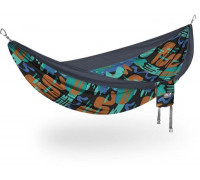 Eno Double Print, Lagoon / Charcoal