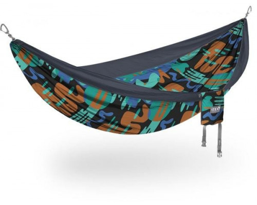 Eno Double Print, Lagoon / Charcoal