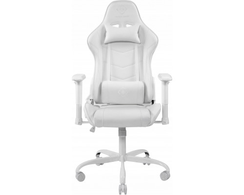 Deltaco Žaidimų kėdė DELTACO GAMING Baltas LINE WCH80 odinė, ergonominė, aukštas atlošas, balta / GAM-096-W