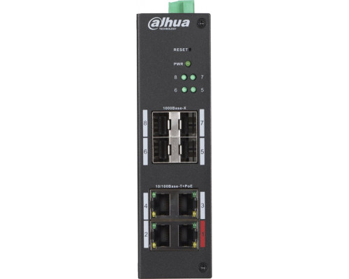 Switch Dahua Technology  POE HS4408-4ET-96 4-PORT + 4 x SFP DAHUA