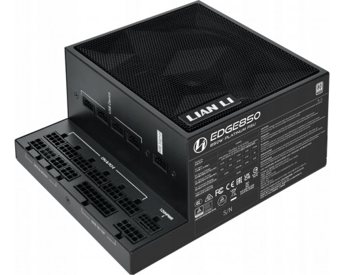 Lian Li Lian Li EDGE EG0850 80 PLUS Platinum Netwith teil, PCIe 5.1, ATX 3.1 - 850 Watt, schwarwith