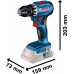 Bosch Professional Cordless screwdriver BOSCH Professional GSR, 18V-45 SOLO, torque 21-45 Nm, 13 mm grip