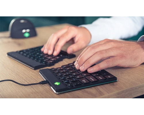 R-GO Tools R-Go Tools Ergonomiczna R-Go Split Break klawiatura, z oprogramowaniem do robienia przerw, QWERTY (UK), Bluetooth, czarna