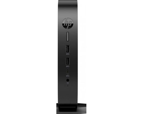 Komputer HP HP Elite t655 - Thin Client - SFF - 1 x Ryzen Embedded R2314 / 2.1 GHz - RAM 4 GB - Flash 32 GB - eMMC - Radeon Graphics - 1GbE, Bluetooth 5.2 - WLAN: 802.11a/b/g/n/ac/ax, Bluetooth 5.2 - HP ThinPro - Monitor: keiner - Tastatur: Deutsch