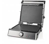Nedis Nedis KAGR151FSR, Black, Silver, Plastic, Stainless steel, Square, Rotary, Griddle, 290 x 230 mm