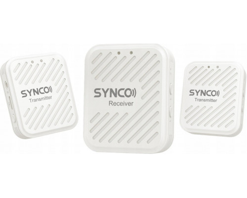 Synco Synco G1 A2 White bezprzewodowy system mikrofonowy 2,4 GHz - 2 odbiorniki