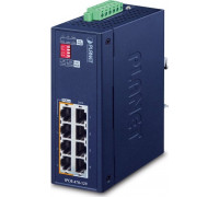 Switch Planet PLANET IP30 Industrial 4-port Gigabit Ethernet (10/100/1000) Support PoE Blue