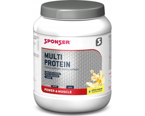 Sponser Multi proteīns SPONSER MULTI PROTEIN CFF Banānu 850g skārda (NEW)