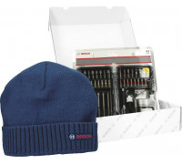 Bosch Bosch Christmas set screwdriver bit set, 43 pieces (blue, including free Bosch beanie)