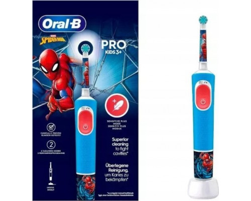 Brush Braun Braun Oral-B Vitality Pro 103 Kids Mix Frozen/Spiderman, Electric Toothbrush