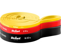 Rebel Gumiju komplekts - Power Band PLs-1, 4-32 kg, 3 gumijasijas,  REBEL ACTIVE