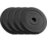 Rebel Bitumena slodžu komplekts 4x2.5kg, caurums 31mm, klasiskais disks, REBEL ACTIVE
