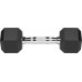 Rebel Dumbbells cast iron gumowane HEX 2x4 kg REBEL ACTIVE