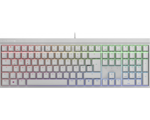 Cherry CHERRY MX 2.0S RGB  USB QWERTZ Niemiecki Biały