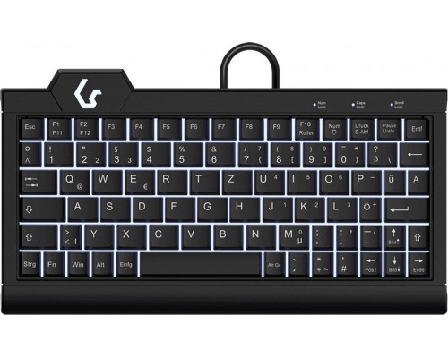 Keysonic KeySonic KSK-3010ELC (DE) klawiatura USB QWERTZ Niemiecki Czarny