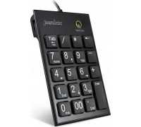 Perixx PERIPAD-202 H, USB number pad with 2-port hub, black