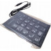 Perixx PERIPAD-202 H, USB number pad with 2-port hub, black