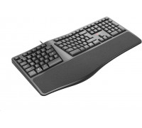 C-Tech C-TECH KB-113E USB, ERGO, czarny, CZ/SK